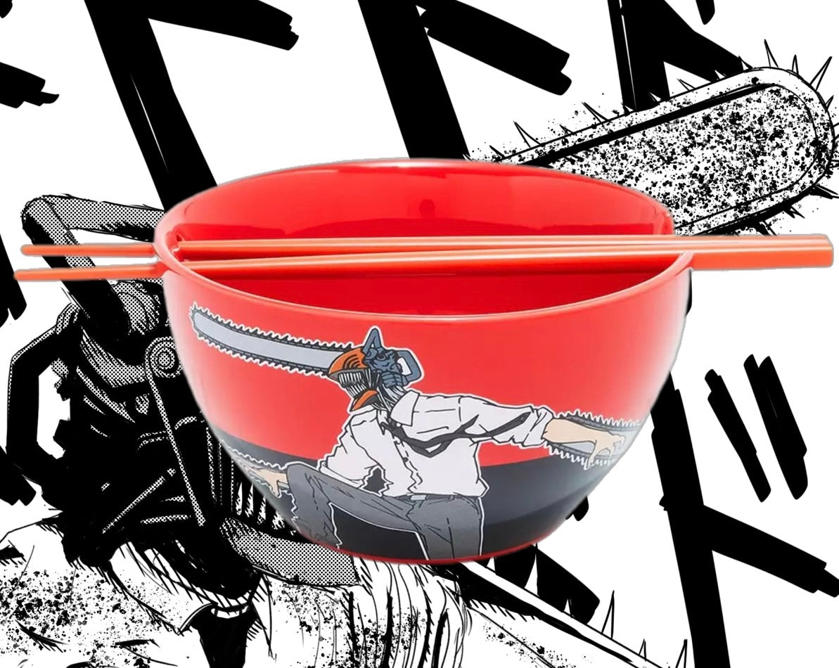 Jujutsu Kaisen Chibi Toge Inumaki Ramen Bowl with Chopsticks